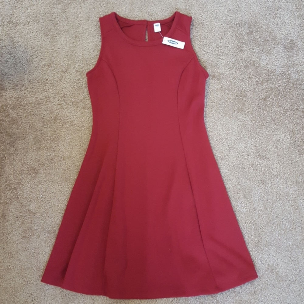 NEW WITH TAGS Old Navy Red Sleeveless Dress Medium